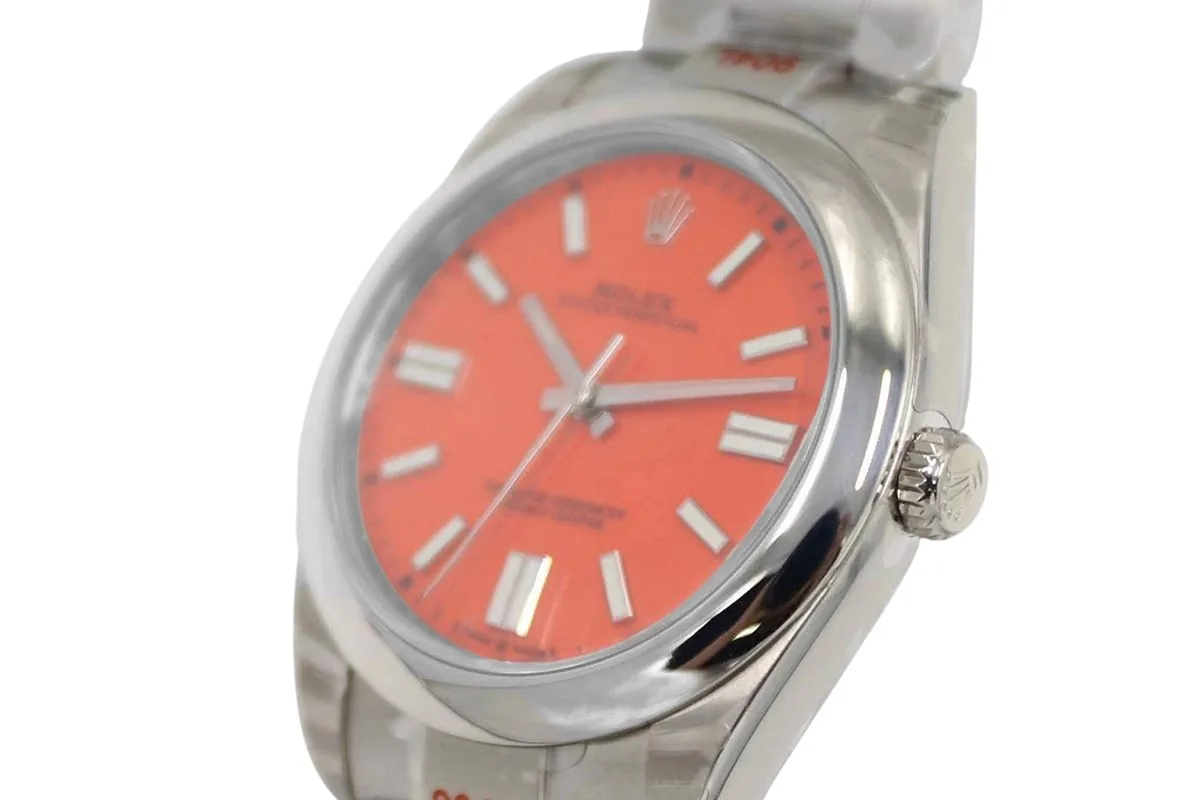 Oyster Perpetual 41mm cadran rouge corail 114300 – Image 4