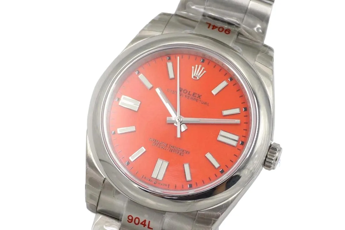 Oyster Perpetual 41mm cadran rouge corail 114300 – Image 3