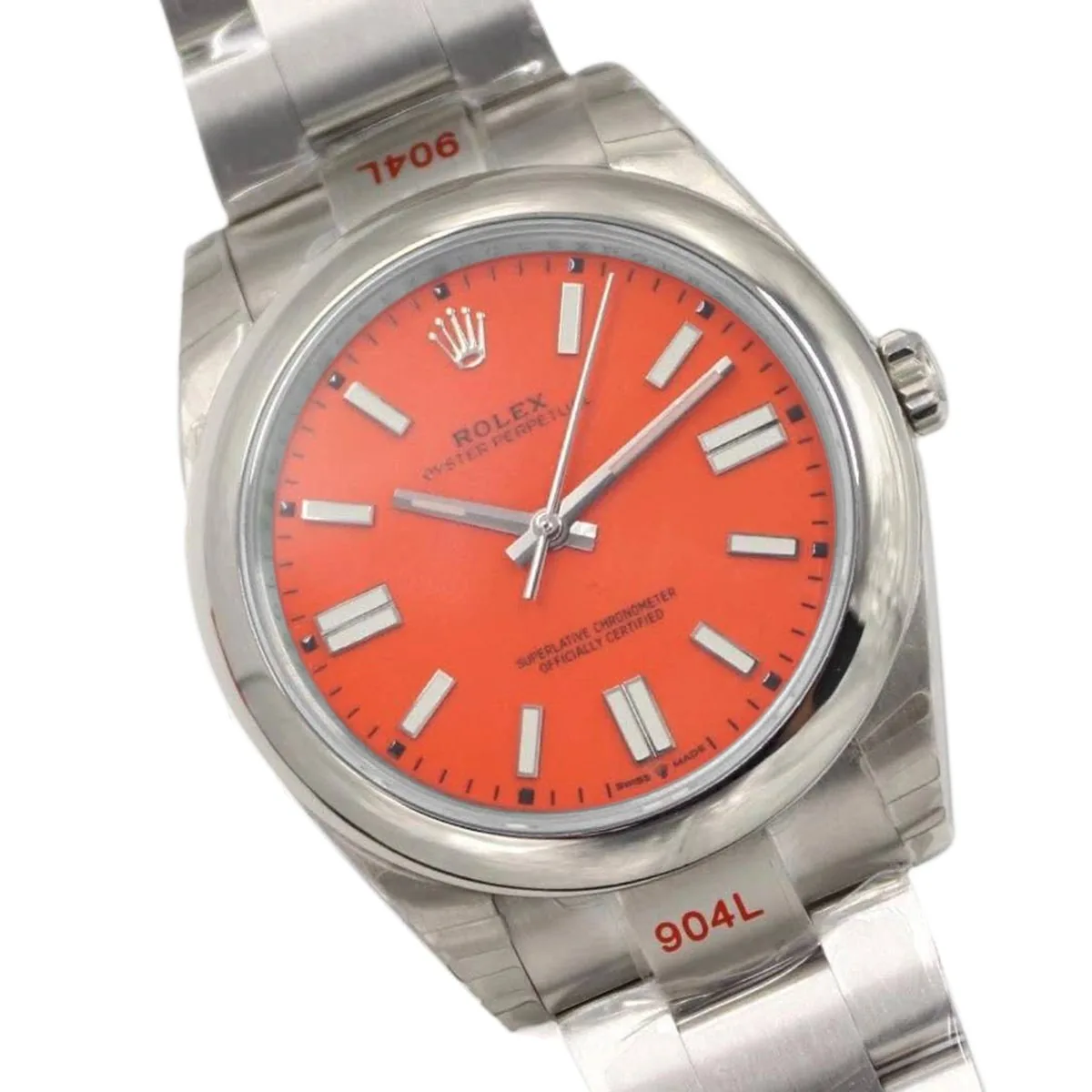 Oyster Perpetual 41mm cadran rouge corail 114300 – Image 2