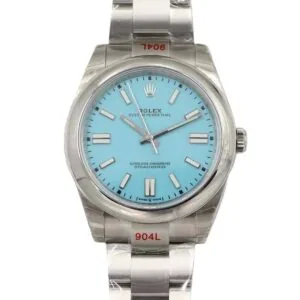 Oyster Perpetual 41mm quadrante blu turchese 114300