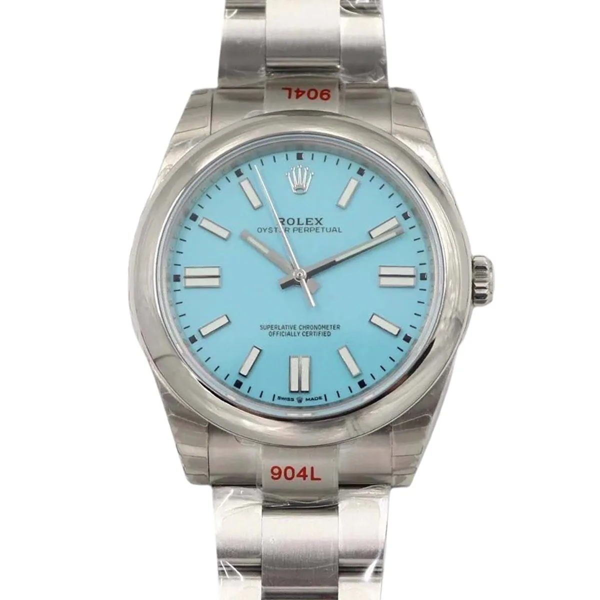 Oyster Perpetual 41mm cadran bleu turquoise 114300