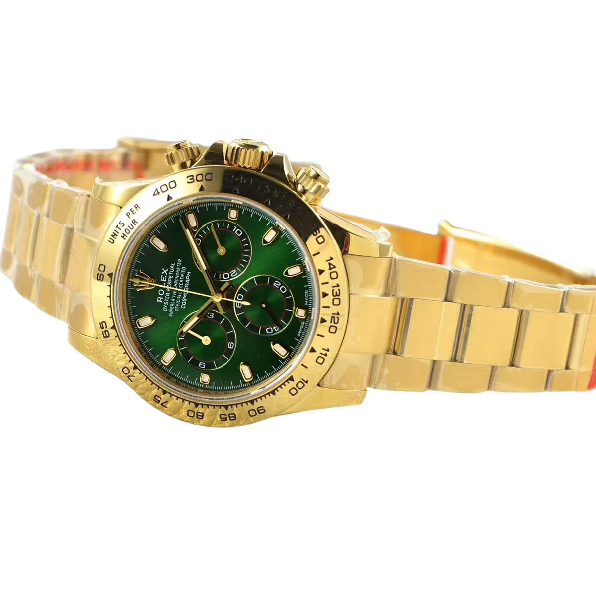 Daytona 116508 quadrante verde in oro giallo - immagine 3