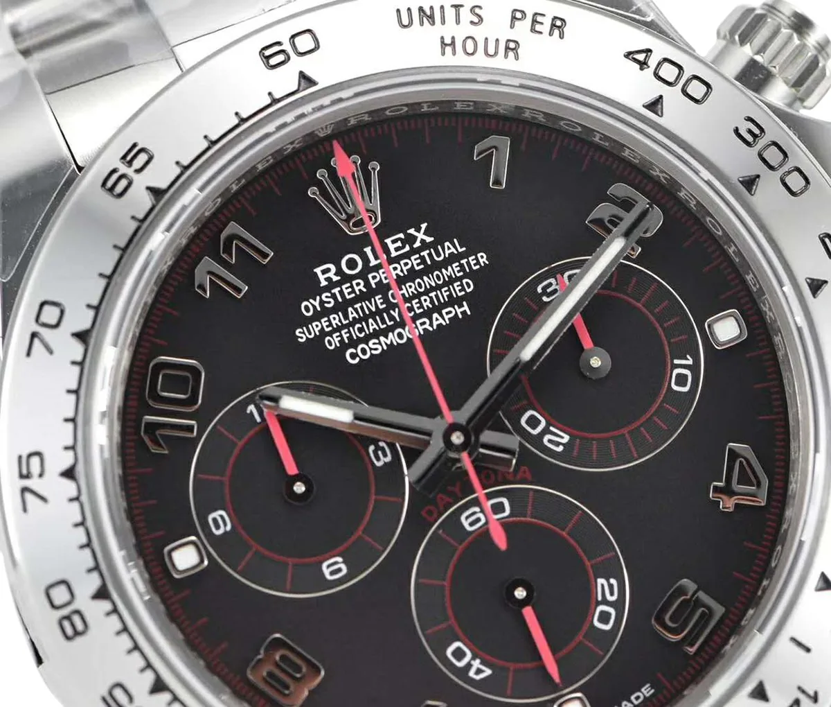 Daytona 116509 cadran noir en or blanc – Image 3