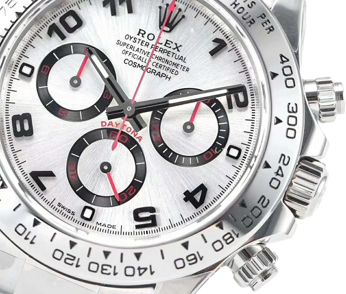 Daytona 116509 esfera plateada en oro blanco - Imagen 3