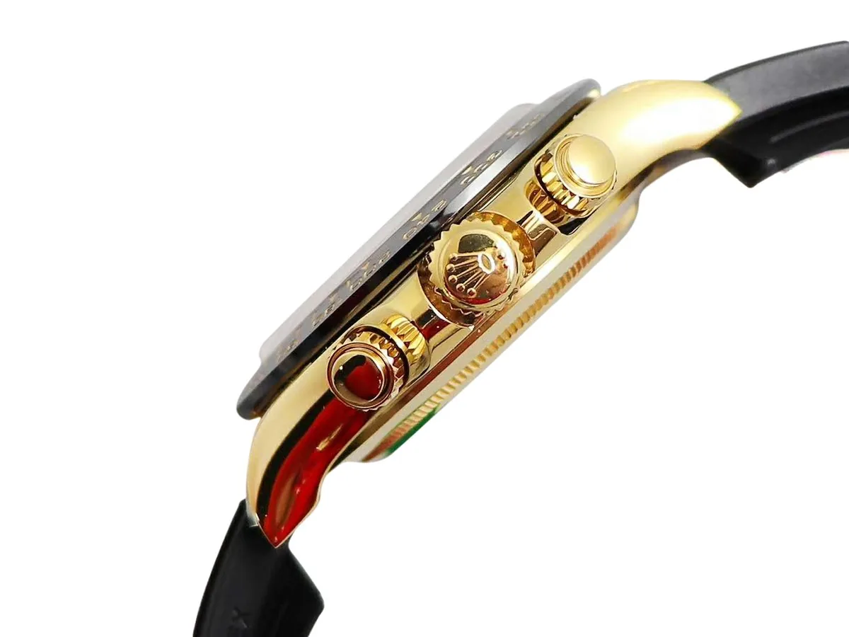 Daytona 116518LN champagnerfarben-schwarzes Zifferblatt in Gelbgold – Bild 5
