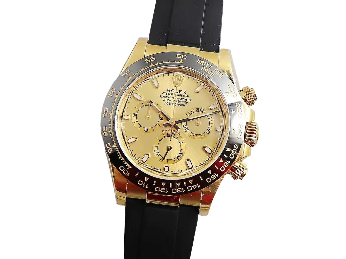 Daytona 116518LN esfera champán en oro amarillo - Imagen 2