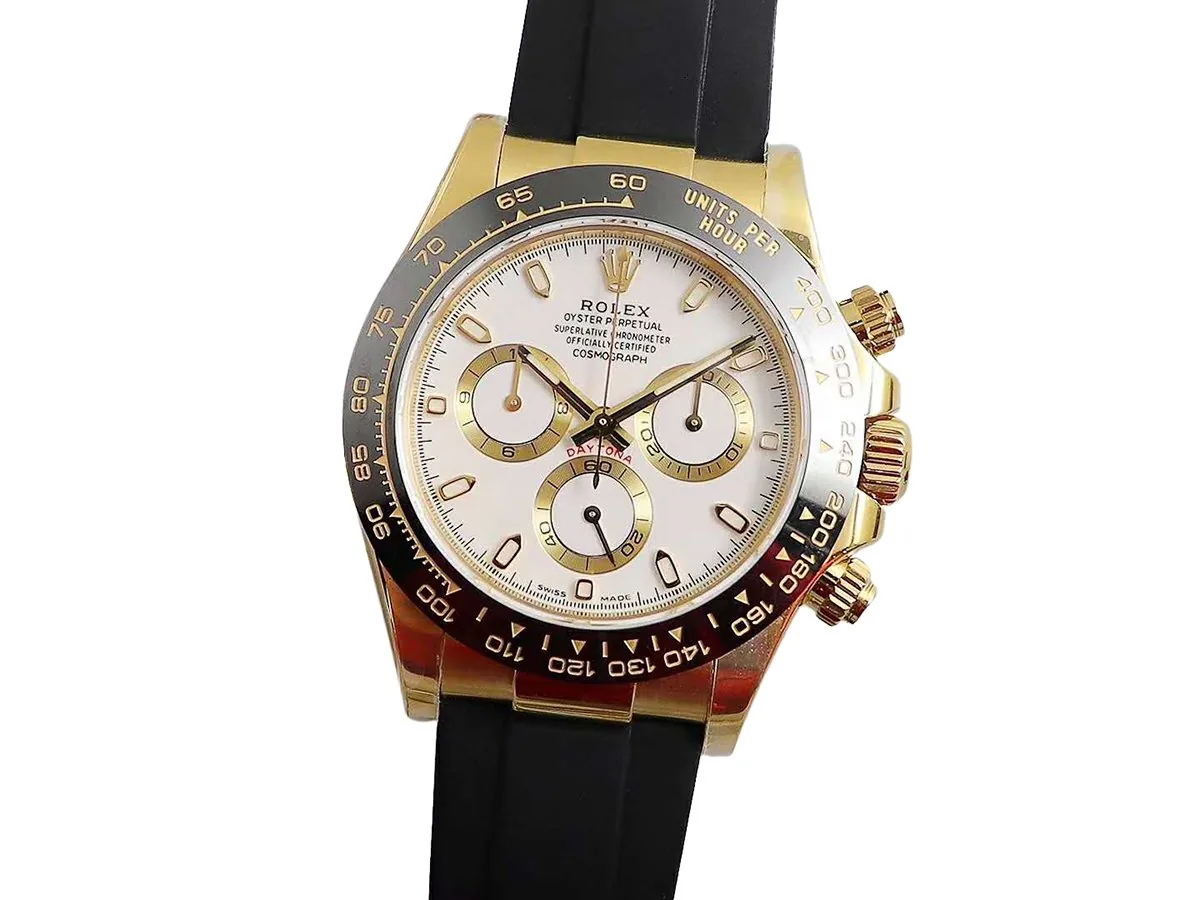 Daytona 116518LN White Dial in Yellow Gold - Image 2