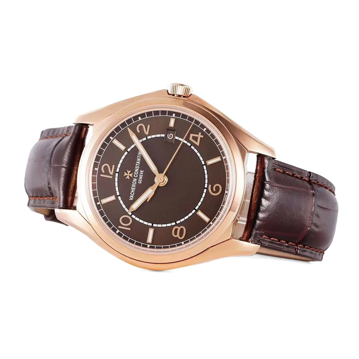 Fiftysix braunes Zifferblatt in Rotgold Ref: 4600E – Bild 7