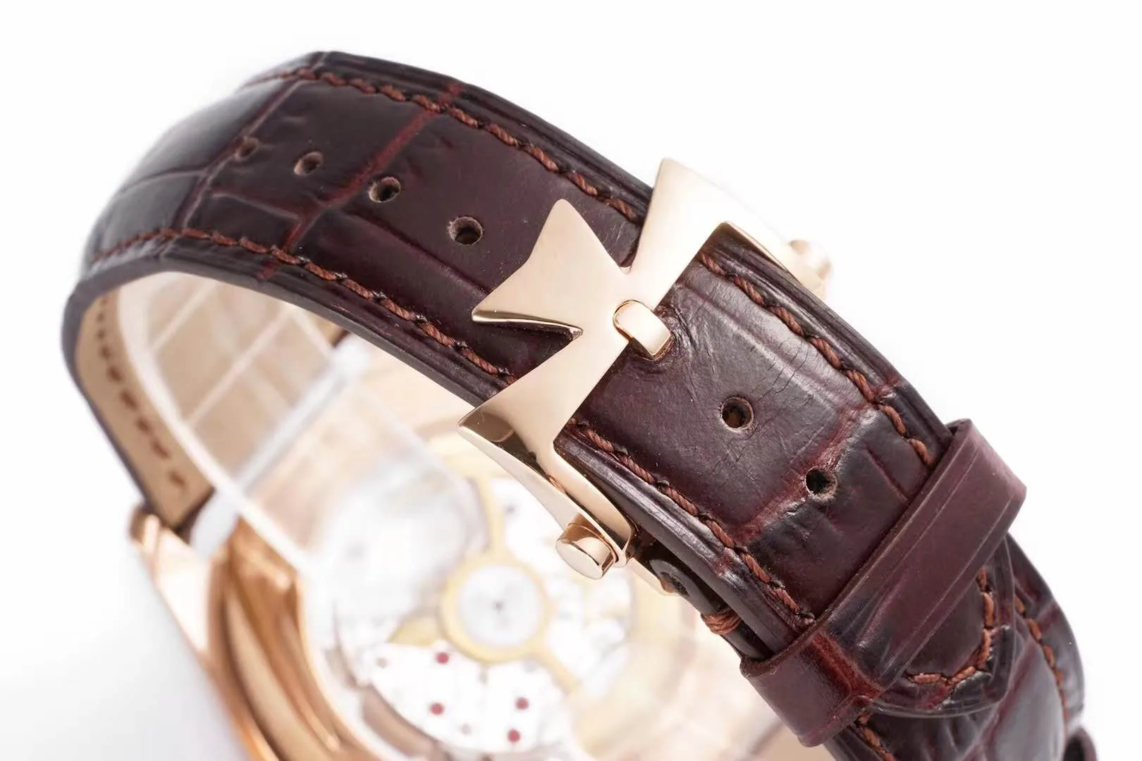 Fiftysix braunes Zifferblatt in Rotgold Ref: 4600E – Bild 8