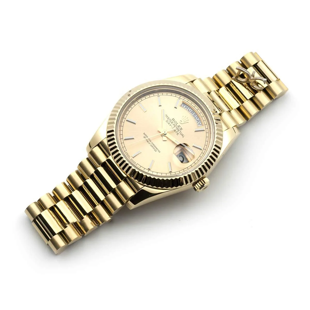 Day-Date 40 228238 esfera champán en oro amarillo - Imagen 2