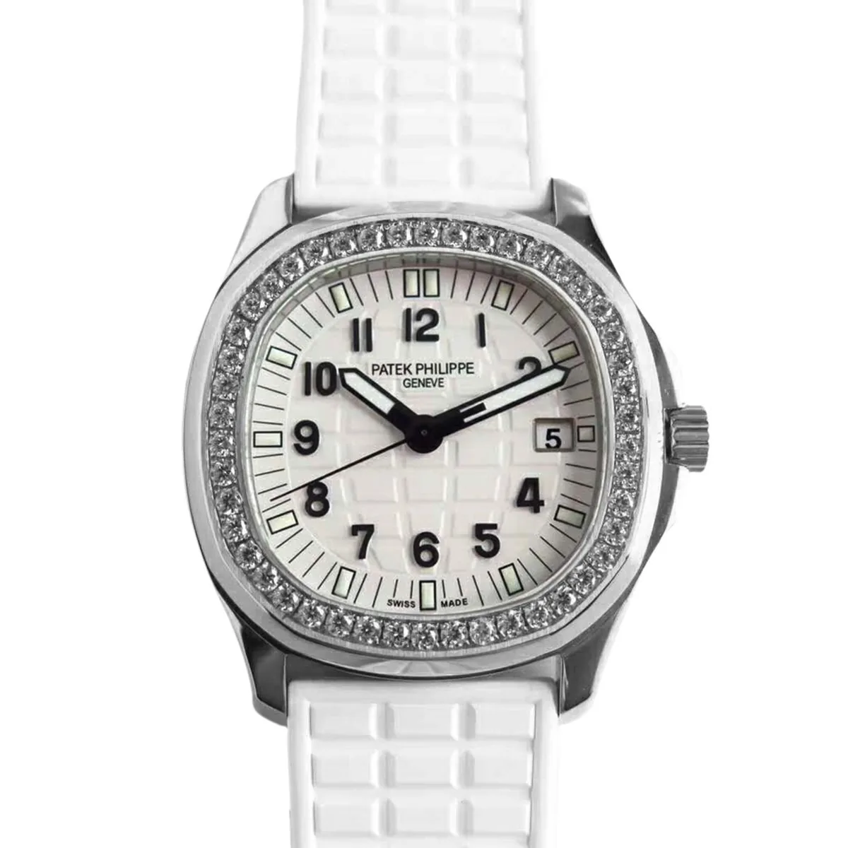 Aquanaut Luce 5067A-011 weißes Zifferblatt in Stahl