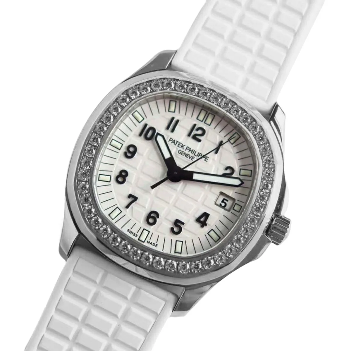 Aquanaut Luce 5067A-011 weißes Zifferblatt in Stahl – Bild 4