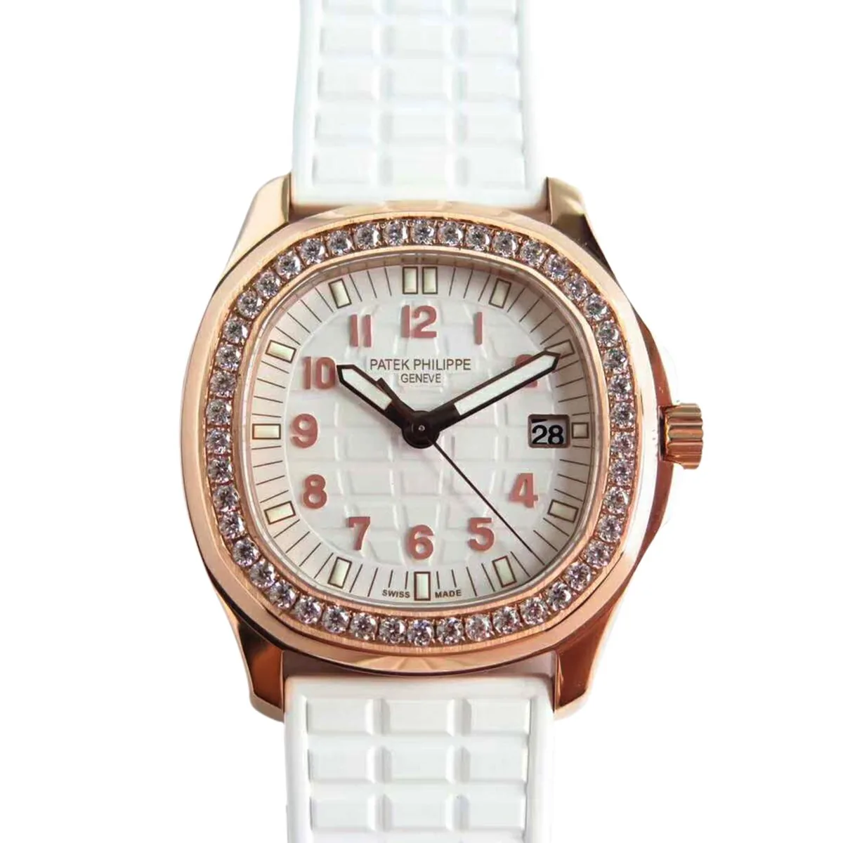 Aquanaut Luce 5068R-010 weißes Zifferblatt in Roségold