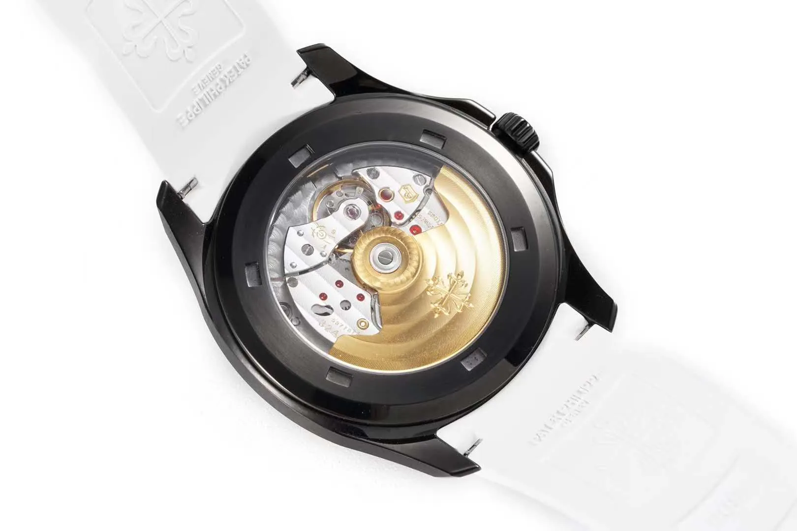 Aquanaut 5167A ‘Black Venom Limited Edition’ esfera negra con correa de caucho blanca - Imagen 8