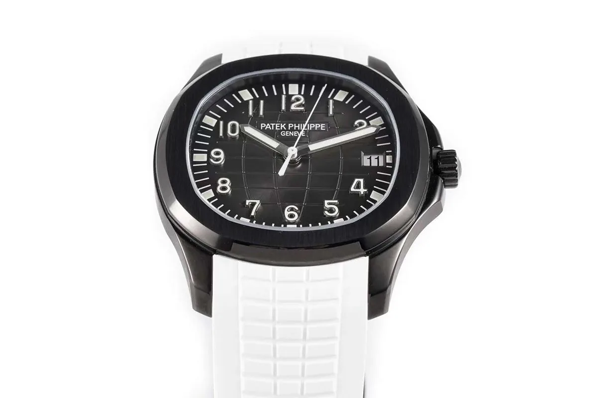 Aquanaut 5167A ‘Black Venom Limited Edition’ esfera negra con correa de caucho blanca - Imagen 6