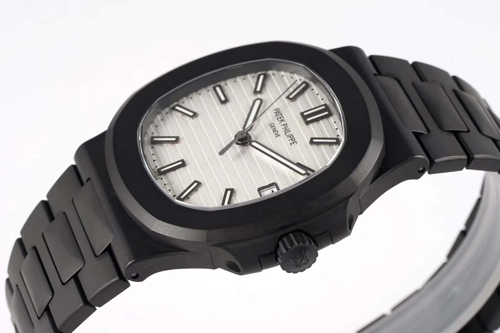 Nautilus Jumbo 5711 ’Black Venom Limited Edition’ quadrante bianco - immagine 4