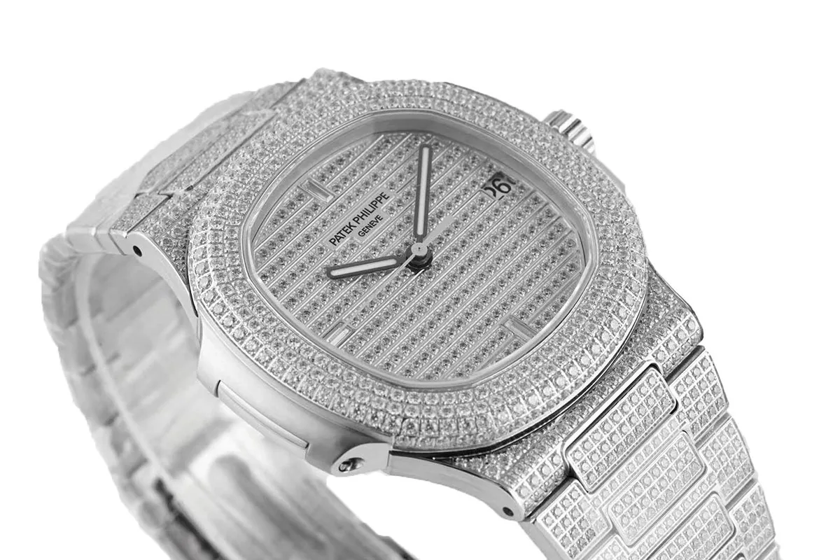 Nautilus Jumbo 5711 Diamant-Zifferblatt in Weißgold mit Diamantbesatz – Bild 7