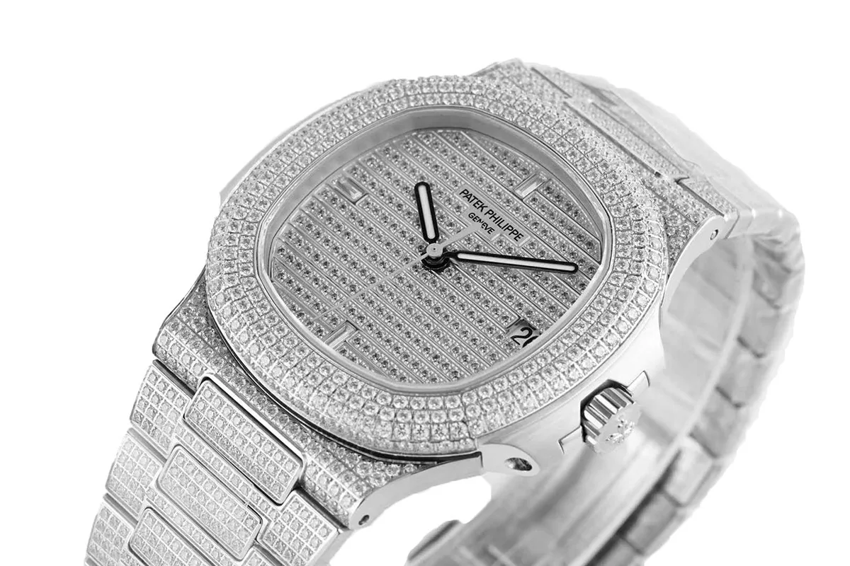 Nautilus Jumbo 5711 Diamant-Zifferblatt in Weißgold mit Diamantbesatz – Bild 2