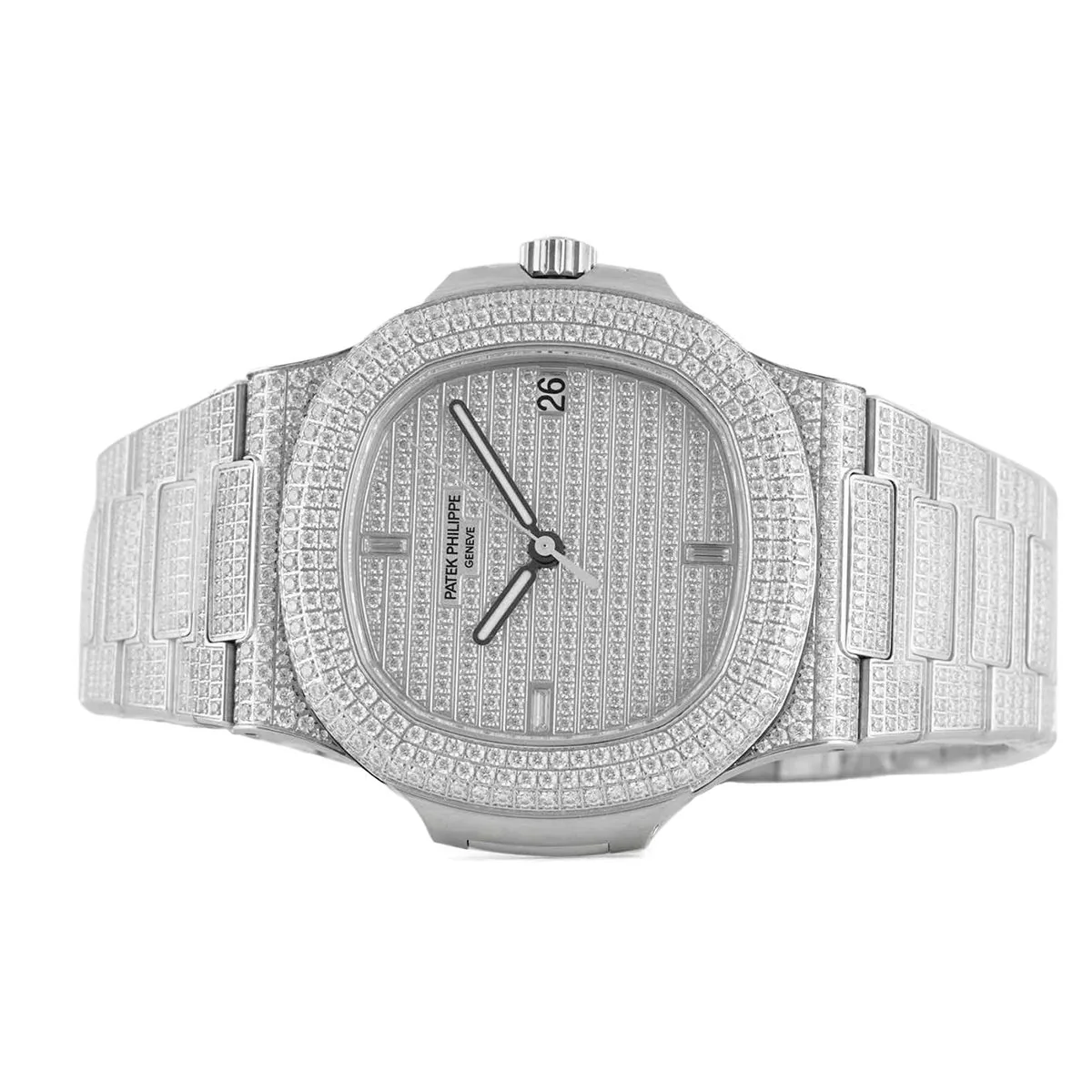Nautilus Jumbo 5711 Diamant-Zifferblatt in Weißgold mit Diamantbesatz – Bild 4