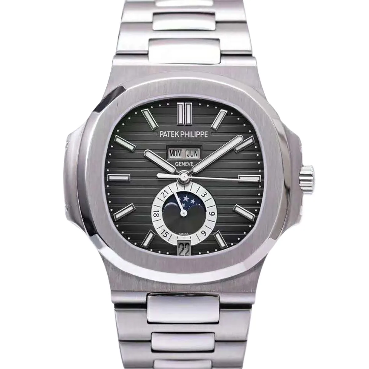 Nautilus 5726/1A-001 cadran gris en acier