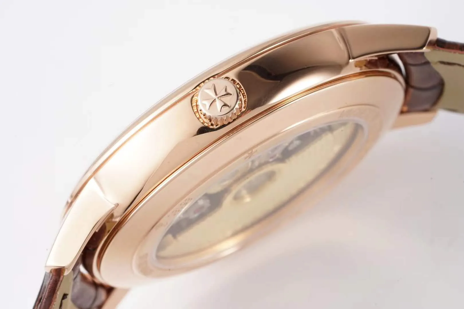 Patrimony quadrante bianco in oro rosa Ref: 85180 - immagine 9