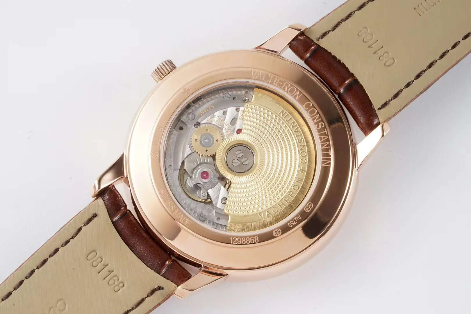 Patrimony quadrante bianco in oro rosa Ref: 85180 - immagine 7