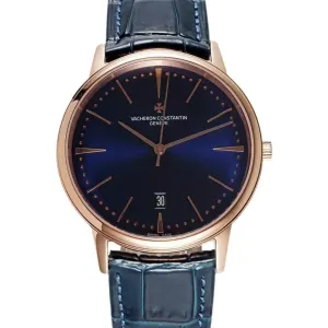 Patrimony Blue Dial in Pink Gold Ref: 85180