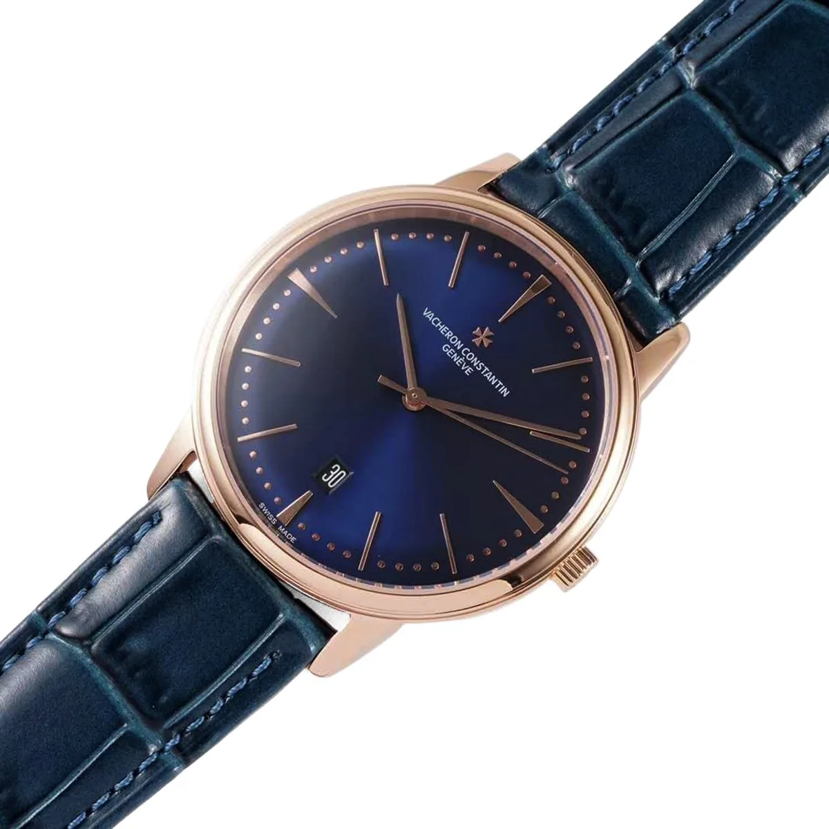 Patrimony quadrante blu in oro rosa Ref: 85180 - immagine 2
