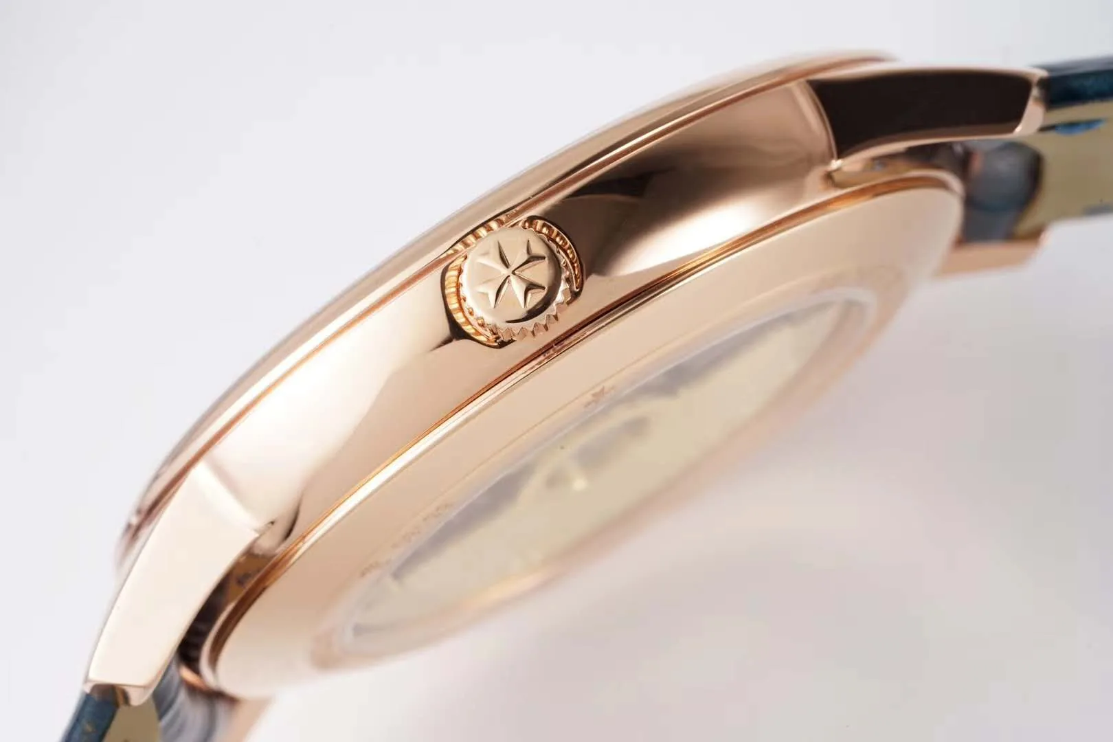 Patrimony quadrante blu in oro rosa Ref: 85180 - immagine 8