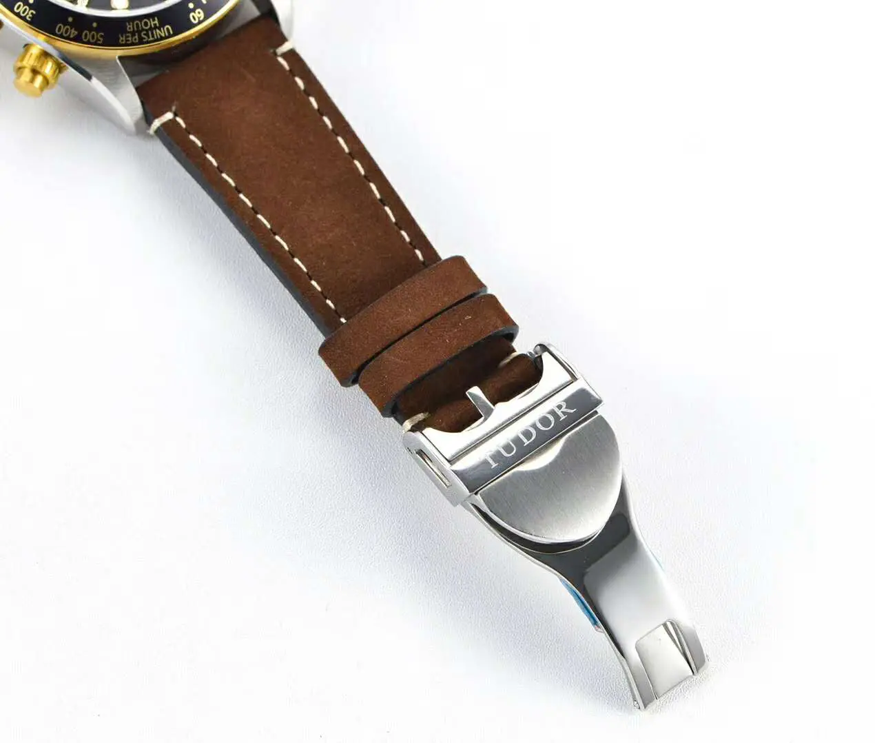 Black Bay Chrono S&G Réf: M79363N sur bracelet en cuir – Image 4