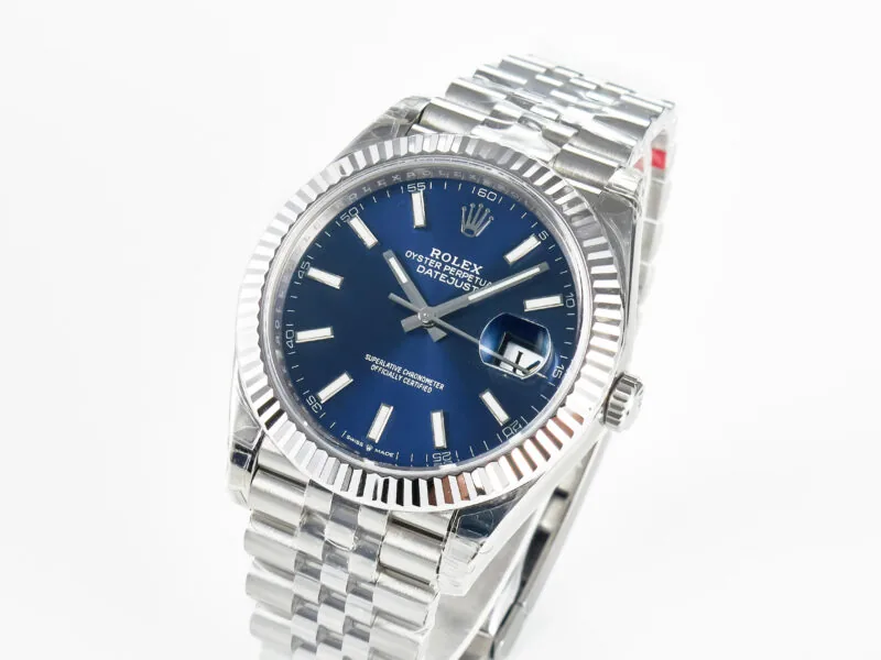 Datejust 36mm 126334 VSF esfera azul índices de bastón en oro blanco - Imagen 2