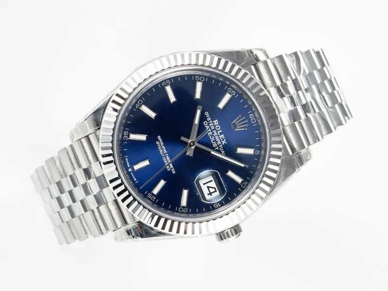 Datejust 36mm 126334 VSF esfera azul índices de bastón en oro blanco - Imagen 13