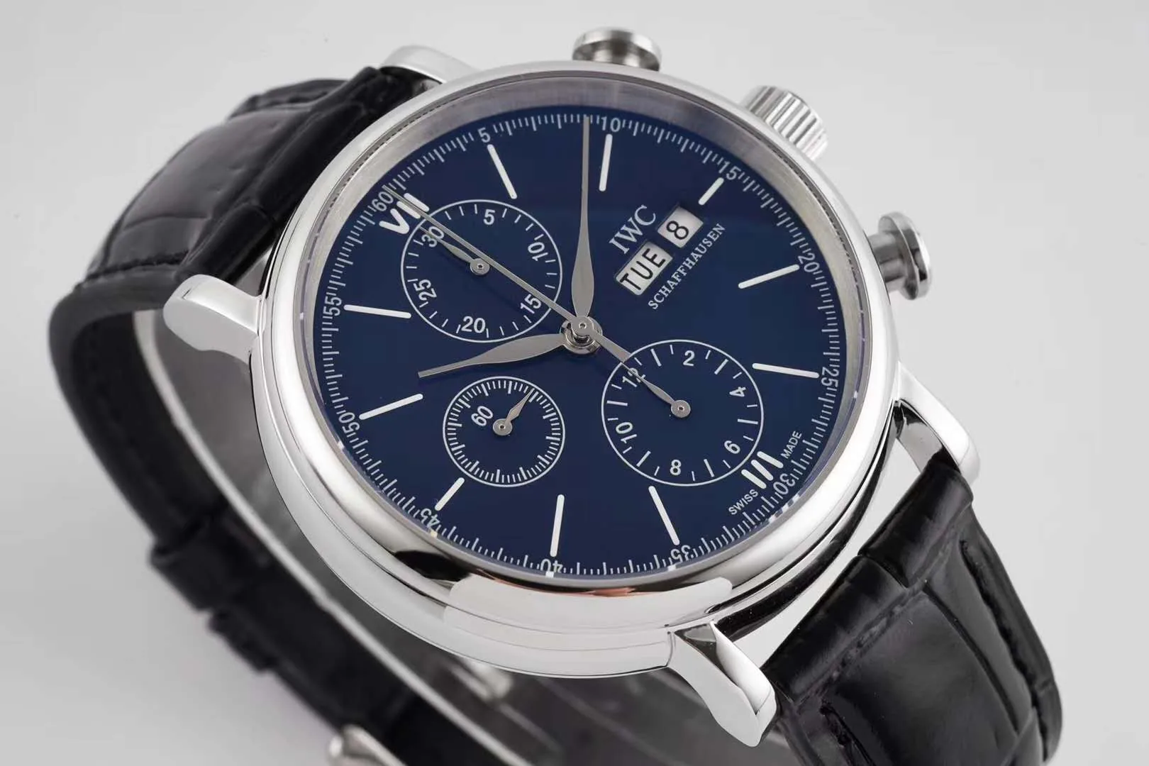 Portofino Chronograph IW390303 Edition “150 Years” esfera azul en acero - Imagen 6