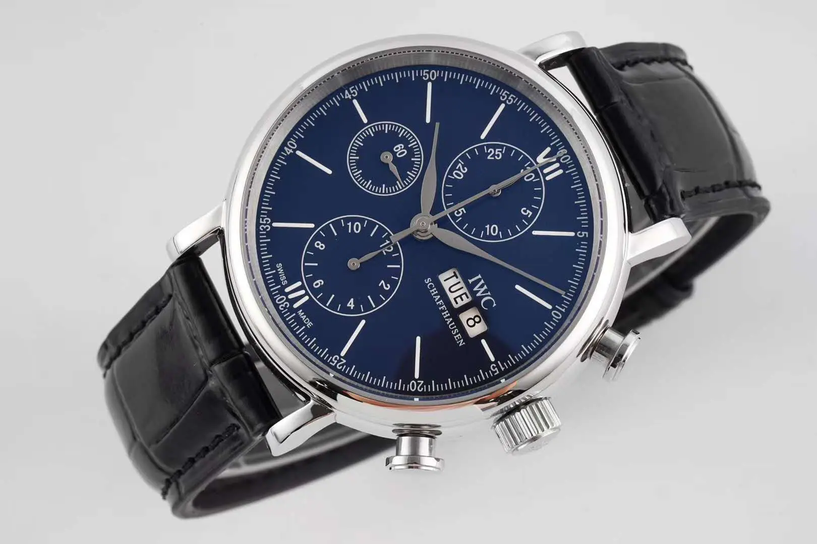 Portofino Chronograph IW390303 Edition “150 Years” esfera azul en acero - Imagen 3