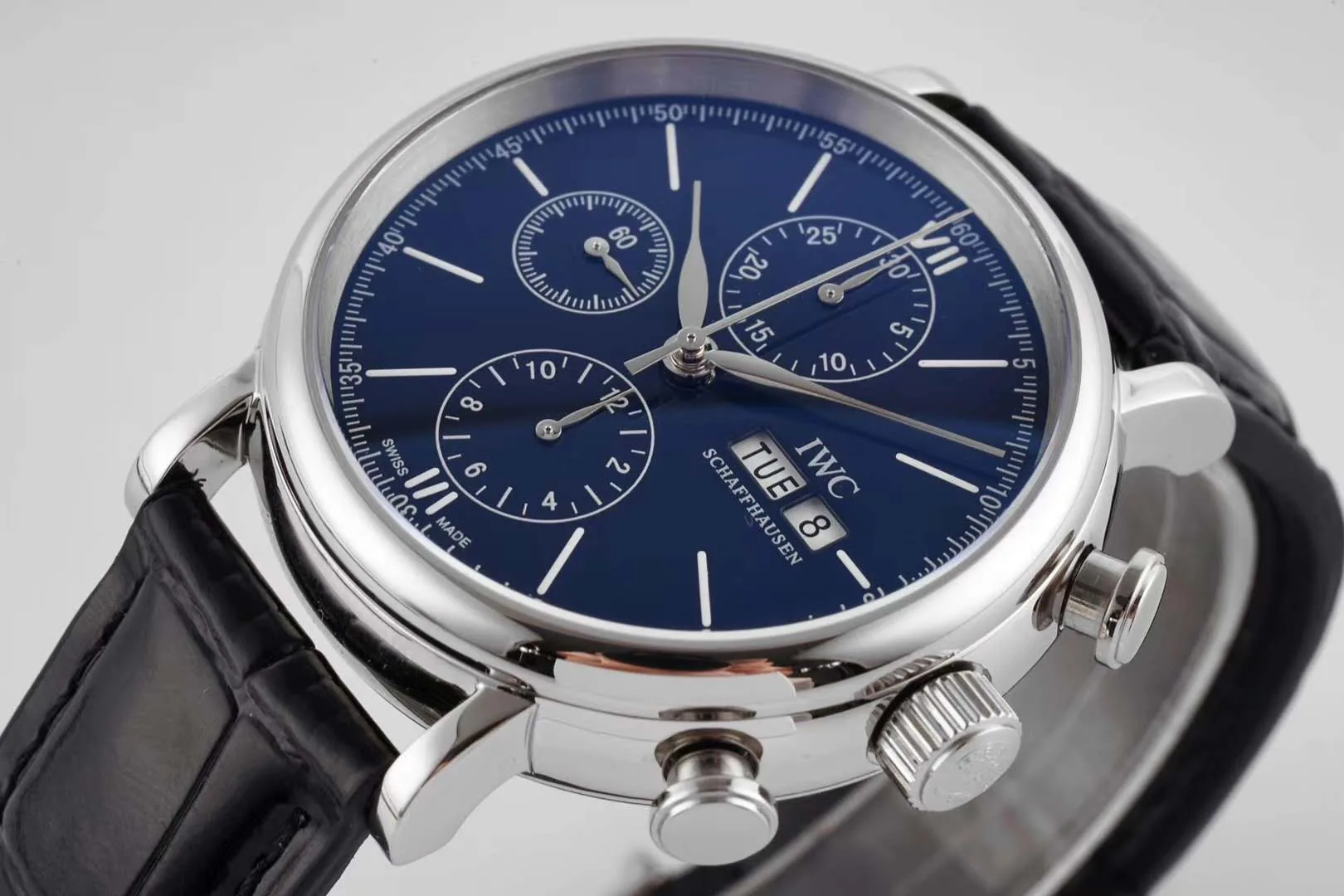 Portofino Chronograph IW390303 Edition “150 Years” esfera azul en acero - Imagen 7