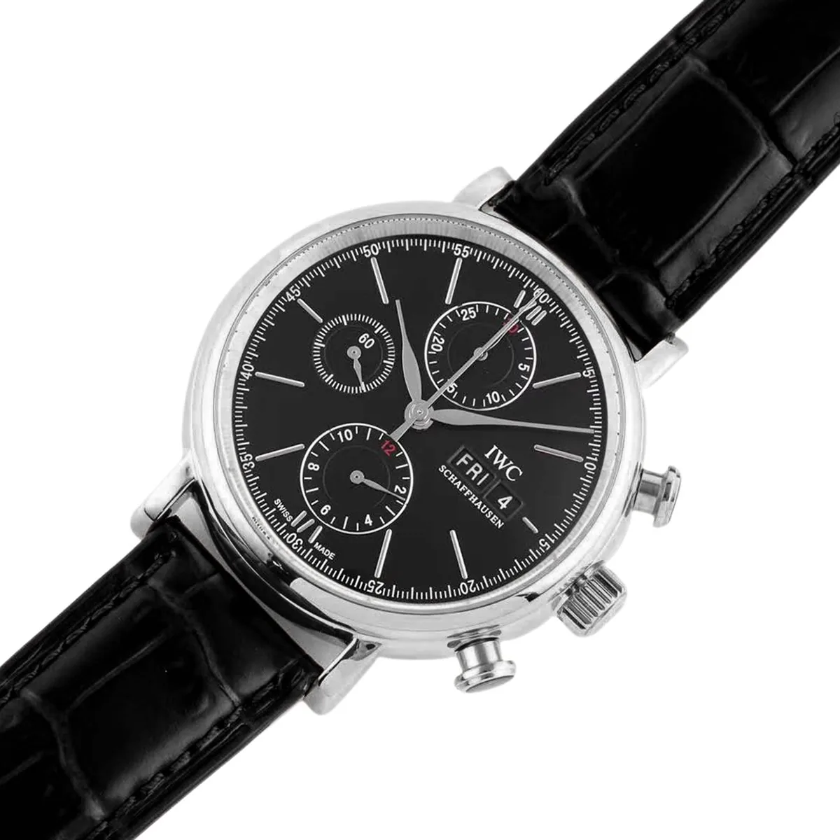 Portofino Chronograph IW391029 Edition “150 Years” cadran noir en acier – Image 2