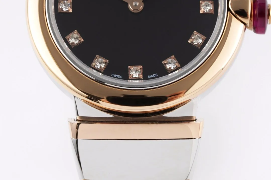 Lvcea quadrante nero in oro rosa/acciaio - immagine 5