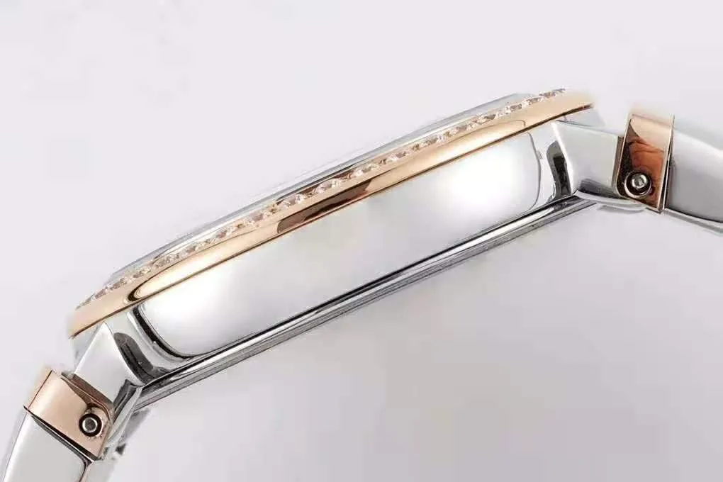 Lvcea esfera gris en oro rosa/acero con bisel de diamantes - Imagen 10
