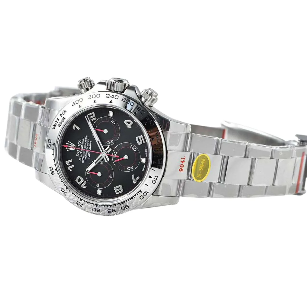 Daytona 116509 cadran noir en or blanc – Image 2