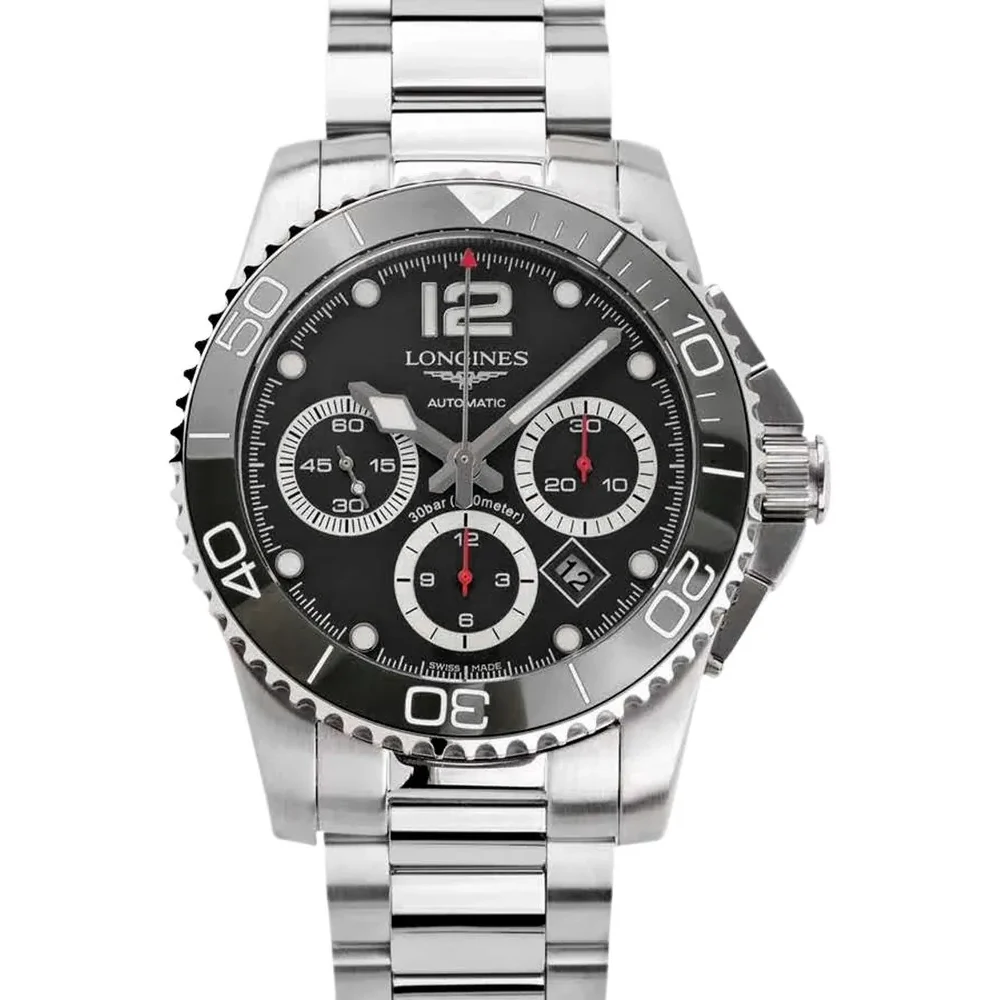 Hydroconquest Black Dial on Bracelet