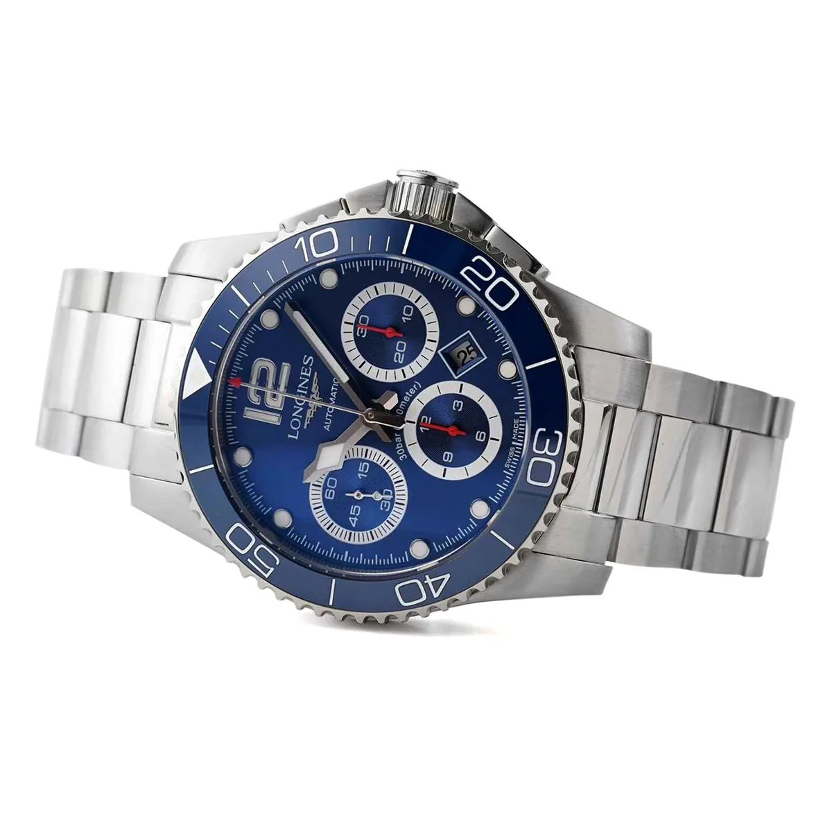 Hydroconquest quadrante blu su bracciale - immagine 3
