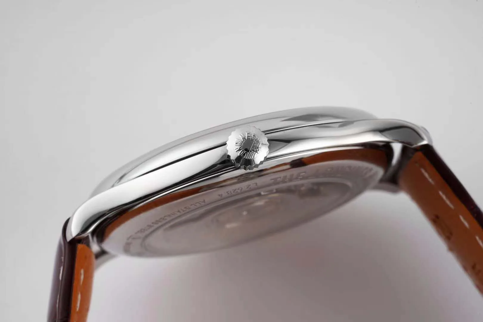 Master Collection White Dial on Brown Leather Strap - Image 7