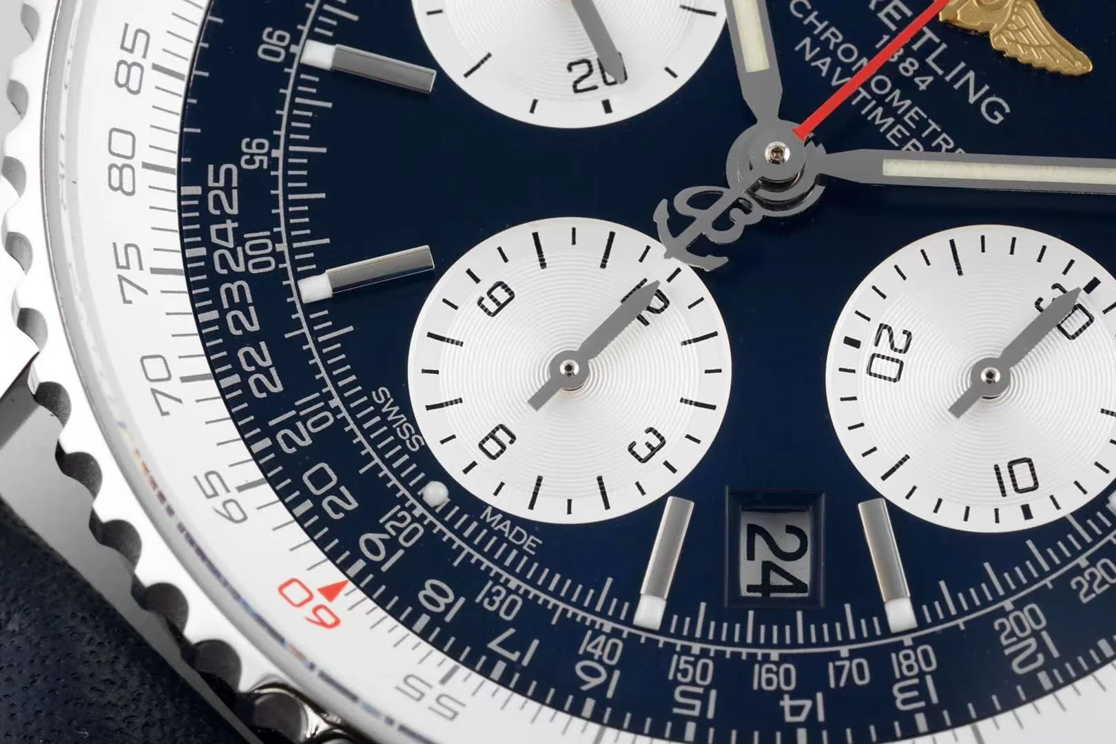 Navitimer 01 Chronograph quadrante blu in acciaio - immagine 5