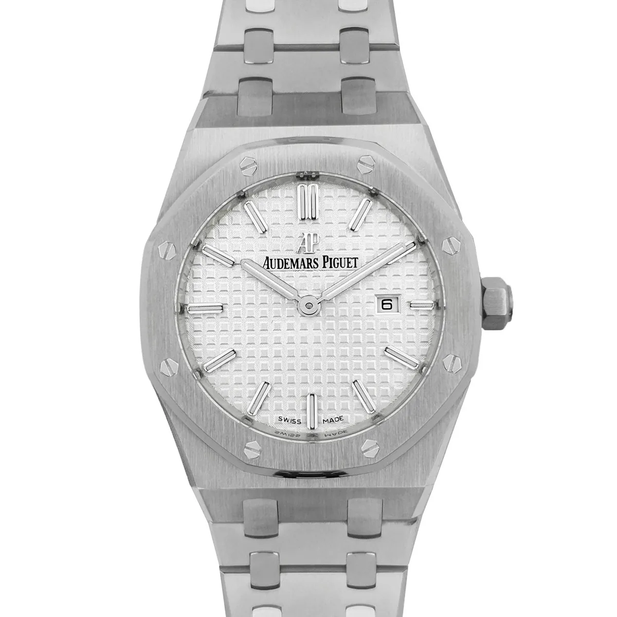 Lady Royal Oak 67650 quadrante bianco in acciaio