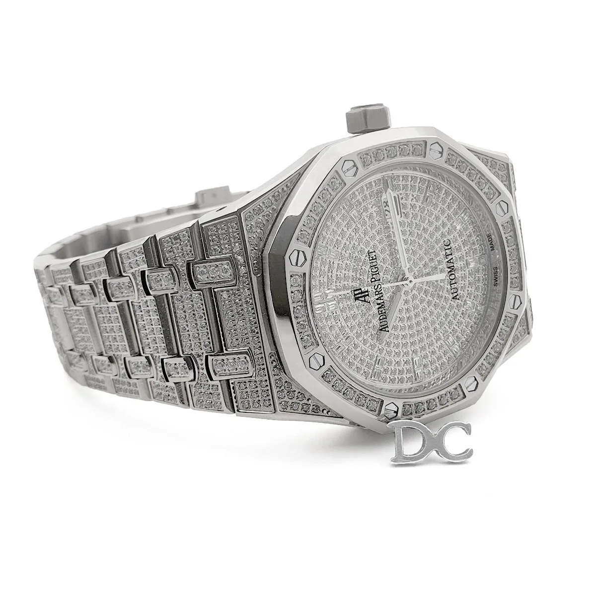 Royal Oak 41mm 15402 Full Diamond Paved In White Gold on Bracelet - Image 3