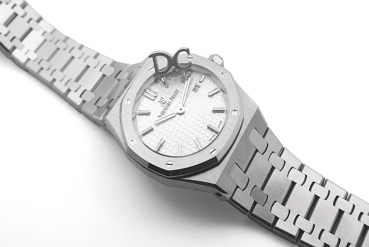Lady Royal Oak 67650 quadrante bianco in acciaio - immagine 3