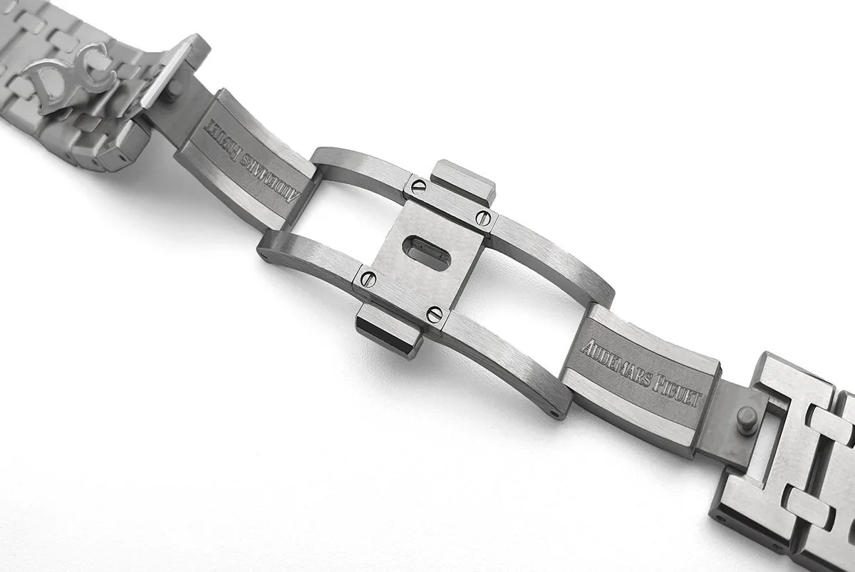 Lady Royal Oak 67650 quadrante bianco in acciaio - immagine 6
