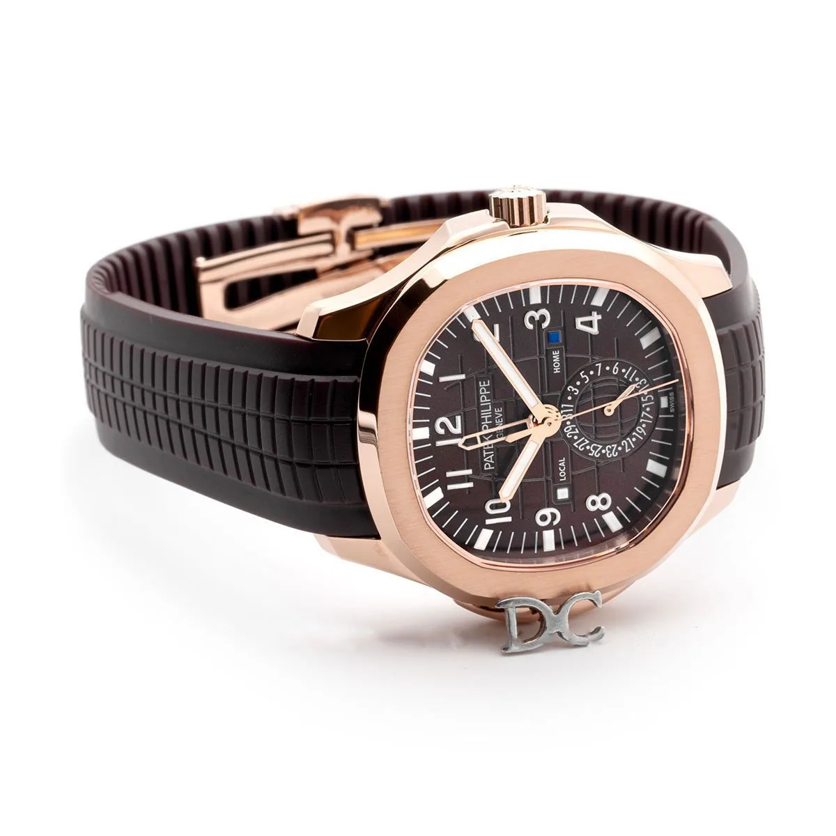 Aquanaut Time Travel 5164A esfera marrón en oro rosa - Imagen 2