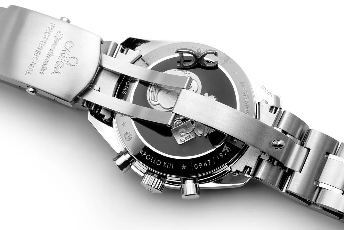Speedmaster Professional Apollo 13 Silver Snoopy Award su bracciale - immagine 7
