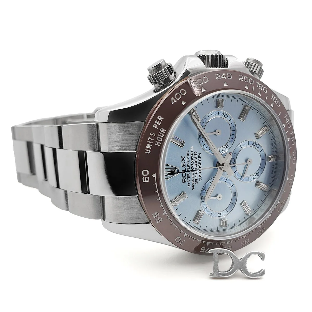 Daytona 116506 Platin eisblaues Zifferblatt mit Diamantindizes – Bild 4